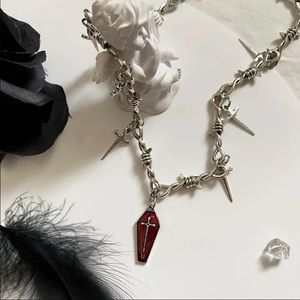NEW Silver Sword Chain Necklace